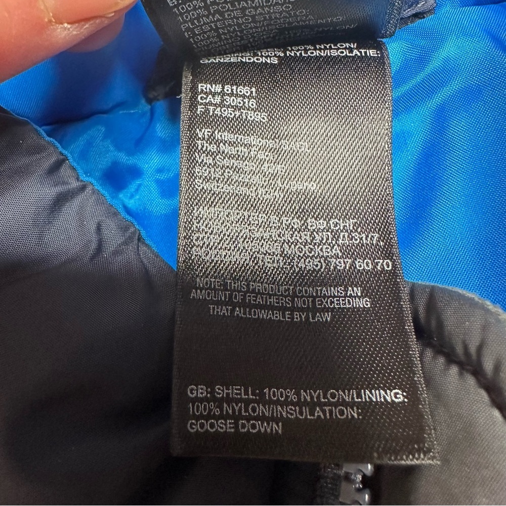 The North Face Vest Blue & Grey Zip-Up Size 6 - Picture 10 of 16